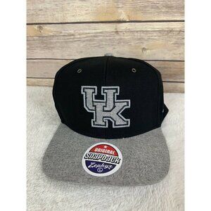 UK Kentucky Wildcats NEW Zephyr Snapback Hat Cap Adjustable Adult Black Gray
